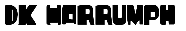 DK Harrumph font preview
